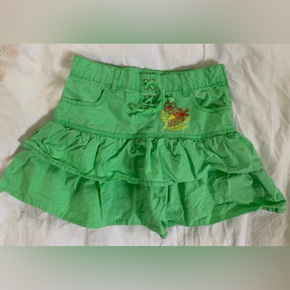 OKAIDI FRANCE light green girl skirt sz. 6 years 114 cm